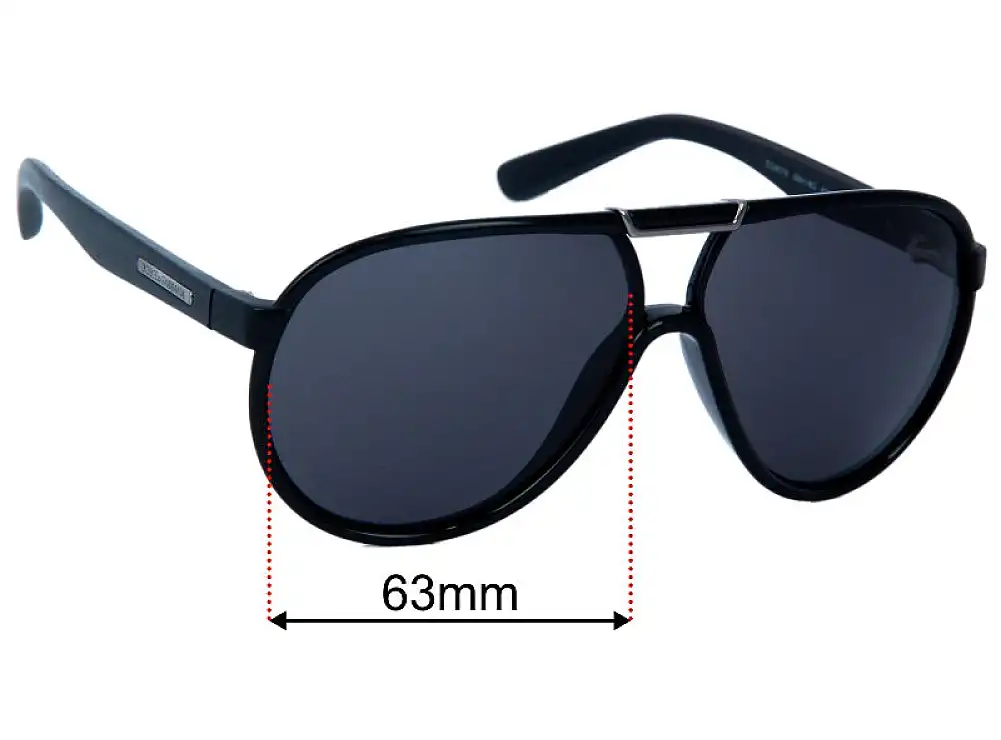 Dolce & Gabbana DG6078 63mm Replacement Lenses